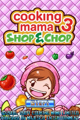 Cooking Mama 3 - Shop & Chop (USA) screen shot title